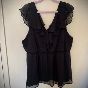 Torrid Ruffled Chiffon Tank